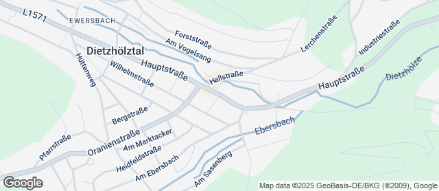 Karte mit Standort von Bäckerei Pitzer  Filiale Ewersbach