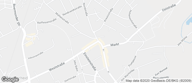 Karte mit Standort von Nobis Printen Weststraße 6-8