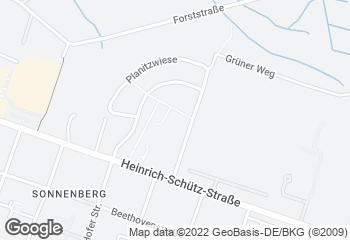 Karte mit Standort von Schäfers Backstube Planitzwiese