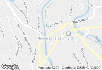 Karte mit Standort von Bäckerei Hesse KG