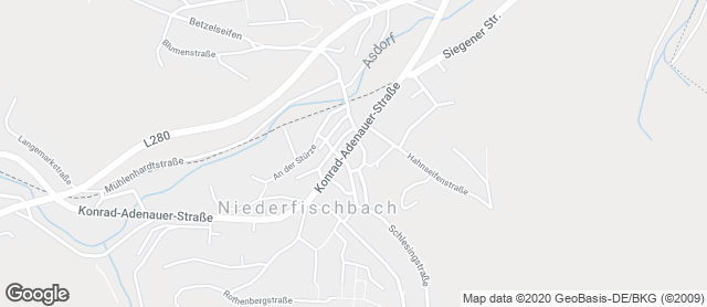 Karte mit Standort von Bäckerei Andreas Mockenhaupt