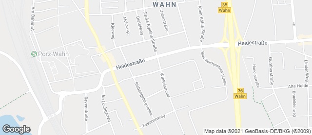 Karte mit Standort von Nelles - die Backmanufaktur im Rewe Schäfer in Wahn