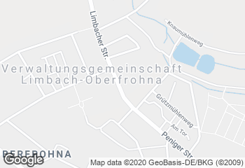 Karte mit Standort von Bäckerei-Konditorei Vogel