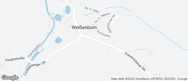 Karte mit Standort von Bäckerei Griesbach GbR - Filiale Weißenborn im Edeka