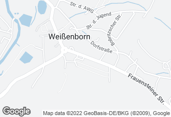 Karte mit Standort von Bäckerei Griesbach GbR - Filiale Weißenborn im Edeka