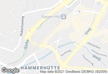 Karte mit Standort von Bäckerei Hesse KG