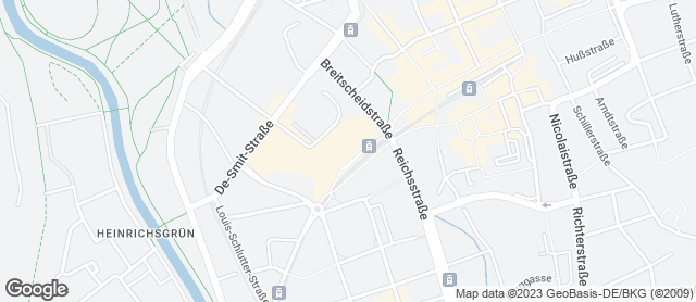 Karte mit Standort von Bäckerei und Konditorei  Laudenbach GmbH & Co. KG - Fil. 10 - Gera Arcaden
