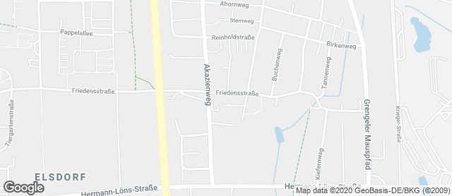 Karte mit Standort von Bäckerei Hardt GmbH in Köln-Porz-Grengel