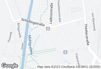 Karte mit Standort von Bäckerei und Konditorei  Laudenbach GmbH & Co. KG - Fil. 11