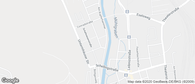 Karte mit Standort von Bäckerei und Konditorei  Laudenbach GmbH & Co. KG