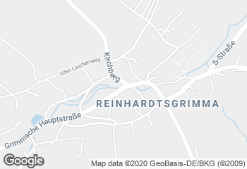Karte mit Standort von Bäckerei Zahn