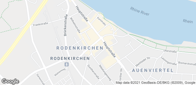 Karte mit Standort von Bäckerei Merzenich