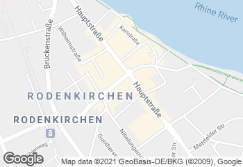 Karte mit Standort von Bäckerei Merzenich