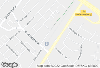Karte mit Standort von Bäckerei Merzenich