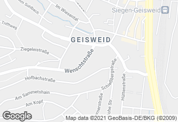 Karte mit Standort von Bäckerei Hesse KG