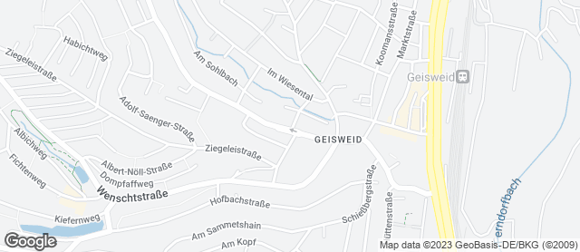 Karte mit Standort von Bäckerei Fischbach GmbH