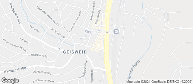 Karte mit Standort von Bäckerei Hesse KG