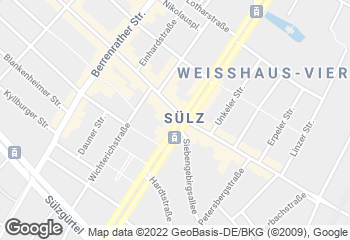 Karte mit Standort von Bäckerei Merzenich