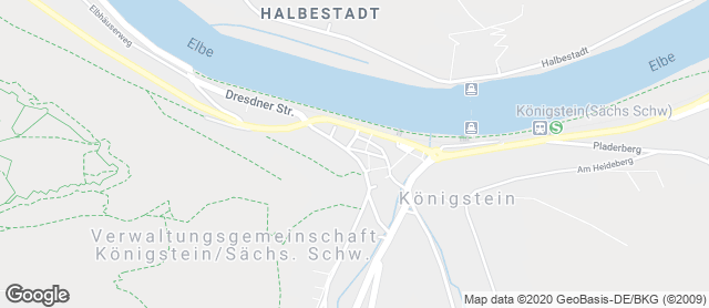 Karte mit Standort von Bäckerei Förster Filiale Königstein