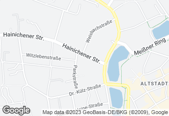 Karte mit Standort von Filiale Hainichener Straße