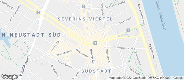 Karte mit Standort von Bäckerei Merzenich