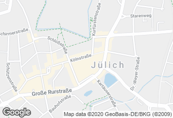Karte mit Standort von Bäckerei Moss KG