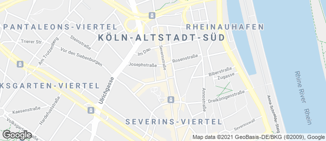 Karte mit Standort von Bäckerei Merzenich