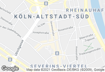Karte mit Standort von Bäckerei Merzenich