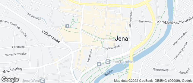 Karte mit Standort von Michas Naturbackstube bei denn's Biomarkt Jena