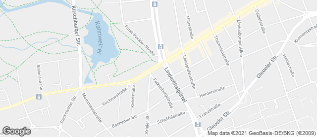 Karte mit Standort von Bäckerei Kraus GmbH - Fil. Krauszeit Dürener Str.