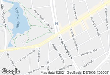 Karte mit Standort von Bäckerei Kraus GmbH - Fil. Krauszeit Dürener Str.