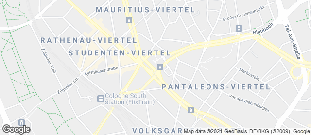 Karte mit Standort von Bäckerei Merzenich