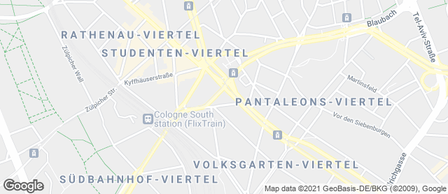 Karte mit Standort von Bäckerei Merzenich