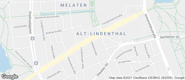 Karte mit Standort von Bäckerei Merzenich