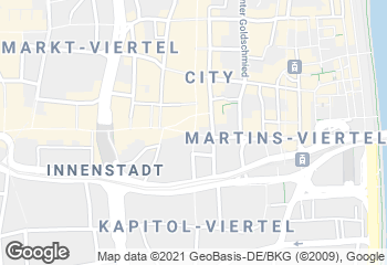 Karte mit Standort von Bäckerei Merzenich
