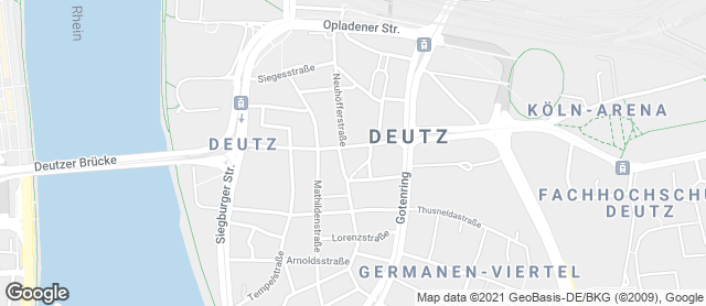 Karte mit Standort von Bäckerei Merzenich