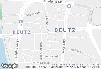 Karte mit Standort von Bäckerei Merzenich