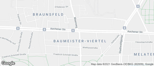 Karte mit Standort von Bäckerei Merzenich