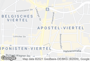 Karte mit Standort von Bäckerei Merzenich