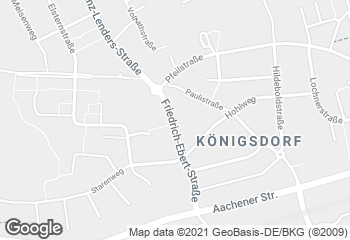 Karte mit Standort von Bäckerei Kraus GmbH - Fil. Königsdorf