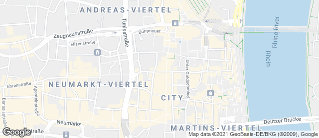 Karte mit Standort von Bäckerei Merzenich