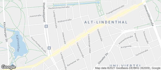 Karte mit Standort von Bäckerei Merzenich