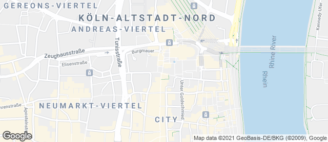 Karte mit Standort von Bäckerei Merzenich