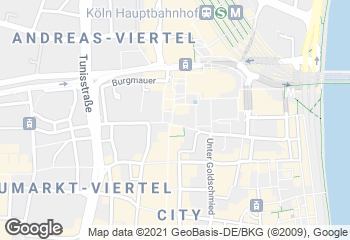 Karte mit Standort von Bäckerei Merzenich