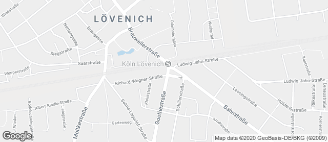 Karte mit Standort von Bäckerei Voosen Weiden