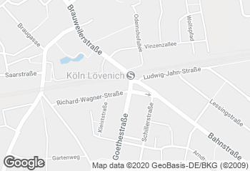 Karte mit Standort von Bäckerei Voosen Weiden