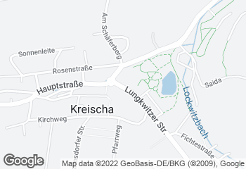 Karte mit Standort von Café am Park Aus Liebe zum Genuss Bäckerei Hiekel