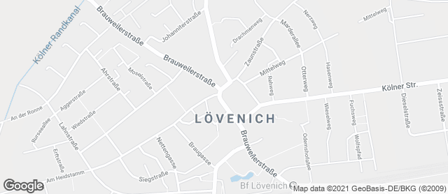 Karte mit Standort von Bäckerei Kraus GmbH - Fil. Lövenicher Café