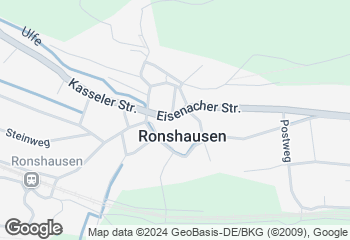 Karte mit Standort von Landbäckerei Brack Ronshausen