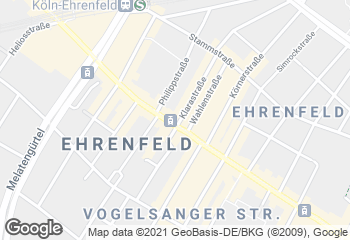 Karte mit Standort von Bäckerei Merzenich